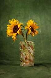 Mid-Century Green Glam Vase